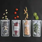 4 шт. многоразовый пакет на молнии, портативный прозрачный пластиковый пакет для конфет, кухонные пищевые герметичные мешки, мешки на молнии для замерзания продуктов