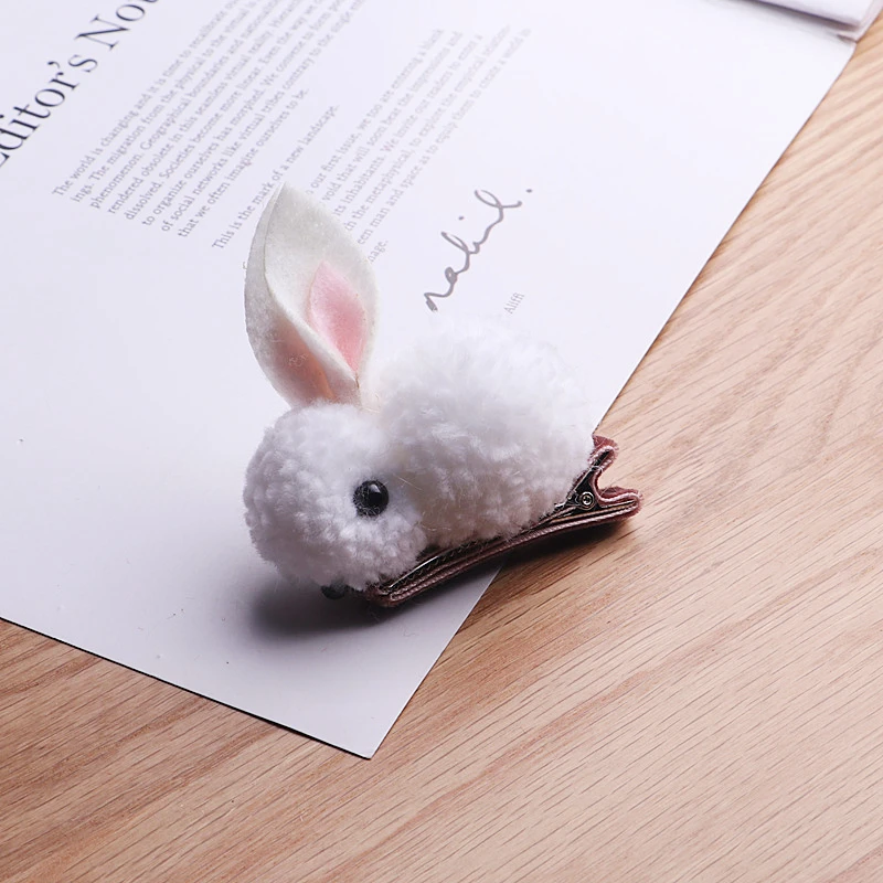 Бутик набор из 24 штук модный симпатичный помпон помпоны меха кролика заколки