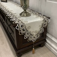 xd tv cabinet tablecloth lace fabric european luxury high end table runner shoes counter cloth long dust cover american cloth
