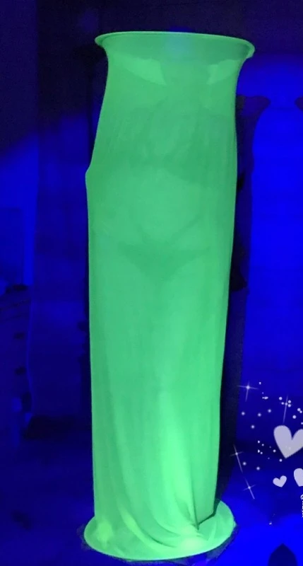 green Сексуальное платье для ночного клуба для девочек, сетчатая клетка, чехол для сцены, реквизит для сцены, шоу, сцены, реквизит, черный, белый, красный - Цвет: green