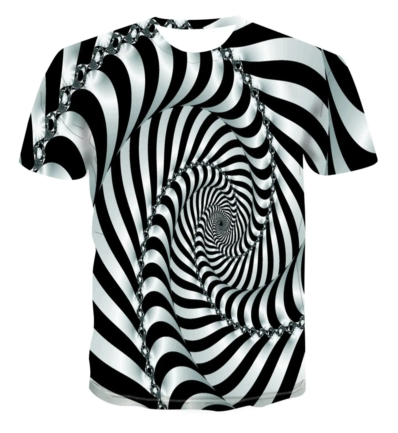 

Hot selling new 3D printing T-shirt creative design vertigo Top Men's short sleeve fashion trend versatile street style handsome