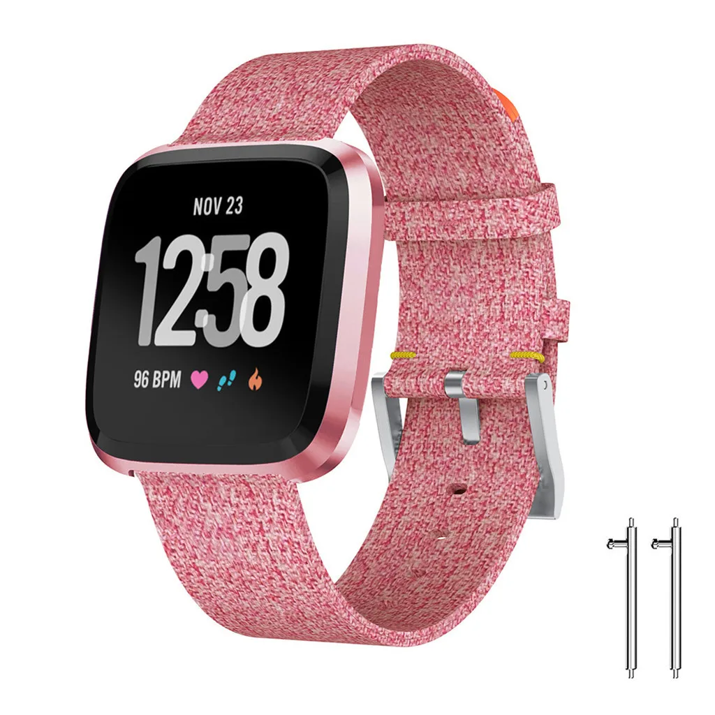 Ouhaobin ремешок для Fitbit Versa 2 Band Роскошные тканые тканевые ремешок сменный Браслет для Fitbit Versa 2 ремешок 910#2