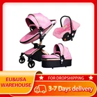 Коляска детская 3 в 1, складная, с высоким автомобиль-ходунки, портативная, для путешествий