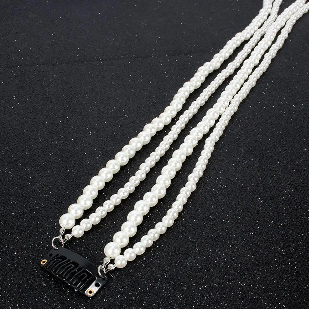 Модные Элегантные Заколки для наращивания волос искусственный жемчуг