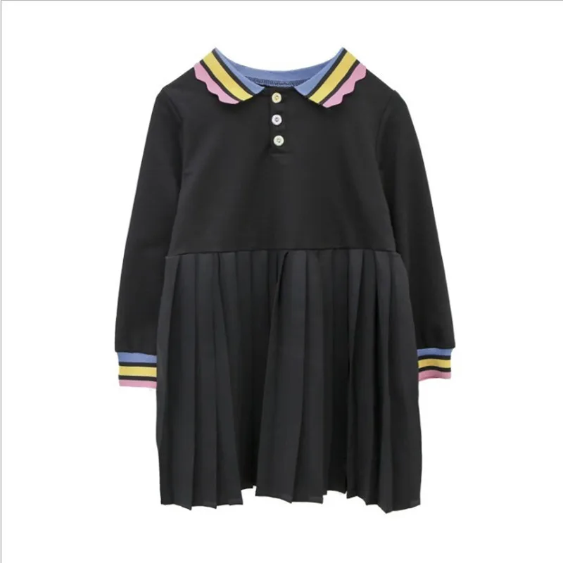 Новинка Платье для девочек Сезон весна-осень Детская одежда принцессы в