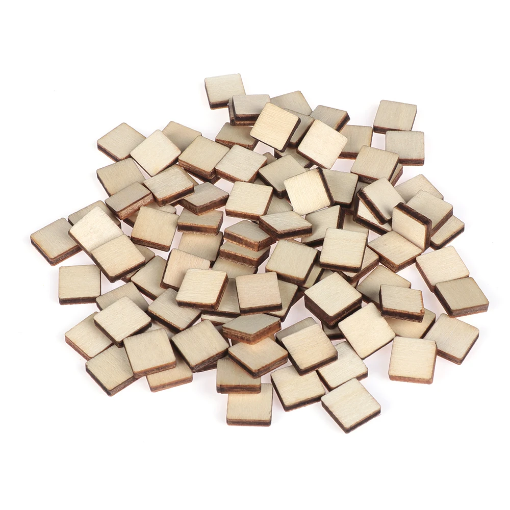 10/50/100 шт. Новые квадратные необработанные деревянные детали пустая доска для