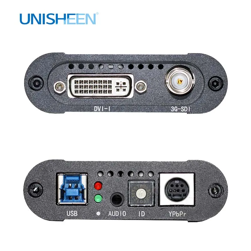 Приставка видеозахвата Unisheen UC3500A USB3.0 60FPS SDI DVI VGA YPbPr приставка для захвата видео