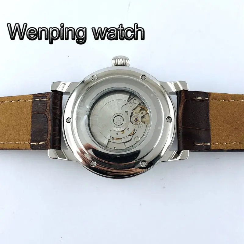 Часы мужские/женские Автоматические с белым циферблатом 43 мм | Наручные часы