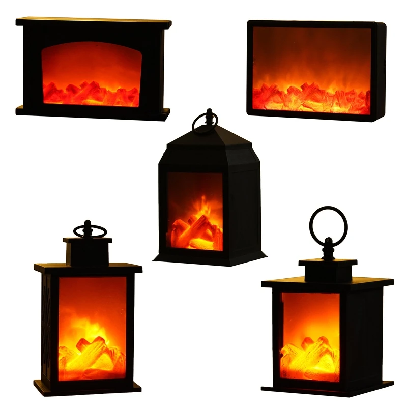 

2800LM Vintage LED Simulated Fireplace Candle Flame Light Hanging Light Night