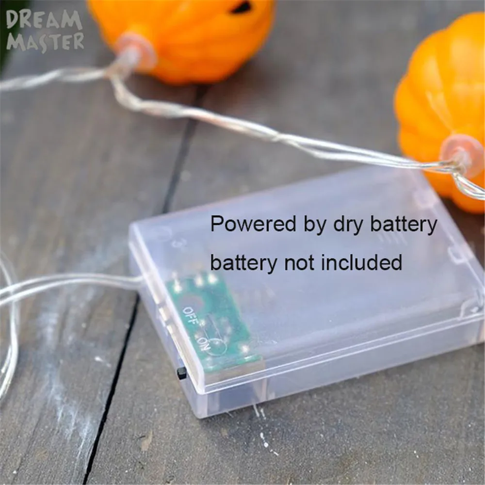 СВЕТОДИОДНАЯ Гирлянда в виде тыквы на батарейках или USB светильник Хэллоуина