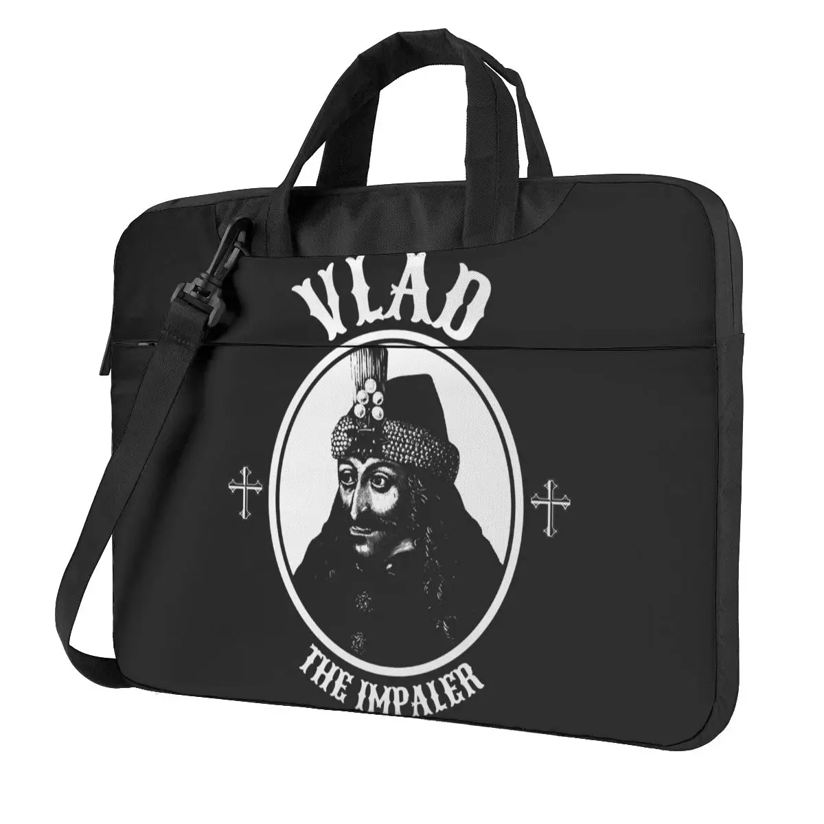 

Prince Vlad The Impaler Dracula Laptop Bag Case Undead Gothic Vampire Kawaii Business Computer Bag Crossbody Carry Laptop Pouch
