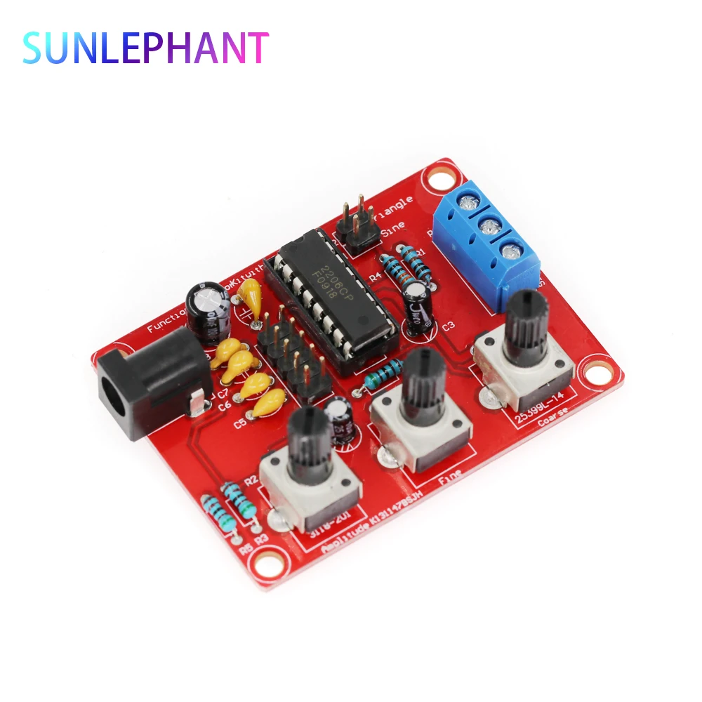 Функциональный генератор сигналов DIY Kit синус/треугольник/квадратный выход 1 Гц
