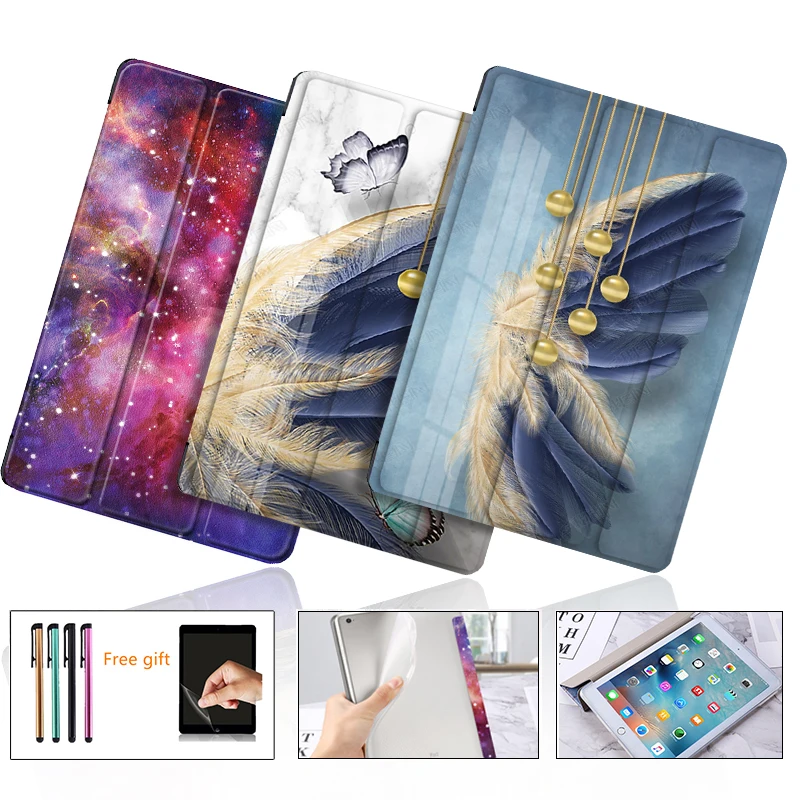 Для iPad 10 2 2019 Чехол для ipad pro 5 2017 мягкая задняя крышка из искусственной кожи и ТПУ