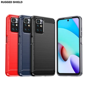 for xiaomi redmi 10 case carbon fiber shockproof silicone cover for for xiaomi redmi 10 case for xiaomi redmi 10 redmi 10 prime free global shipping