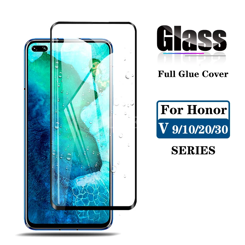 

Honor V30 5G телефон защитная пленка из закаленного стекла для Huawei honor v30 v20 v10 v9 экрана мобильного телефона полное покрытие стекло honor вид 30