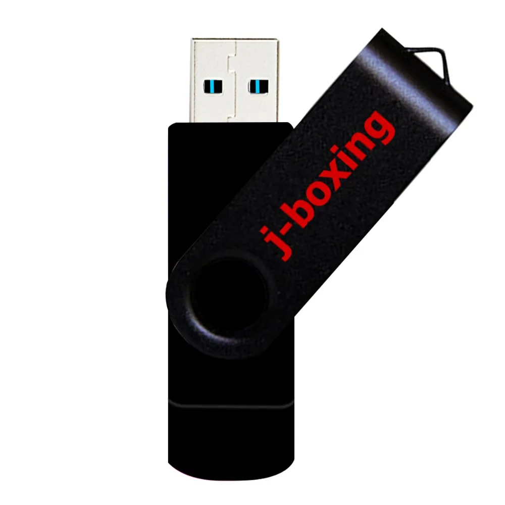 J-boxing 2 в 1 OTG USB Flash 64 ГБ 32 ГБ 16 ГБ 8 ГБ Micro USB Memory Drive металлический вращающийся флеш-диск для смартфонов Android