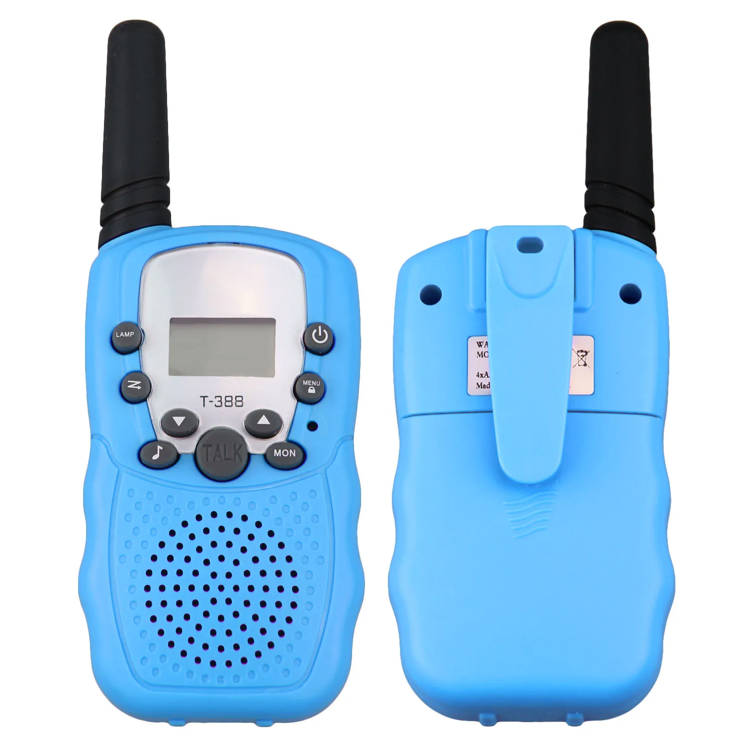 2PCS Blue 2 шт 3-5 км дальность двухсторонняя рация Радио переговорные игрушки для детей дети на открытом воздухе прогулки Кемпинг Подарки - Цвет: 2PCS Blue