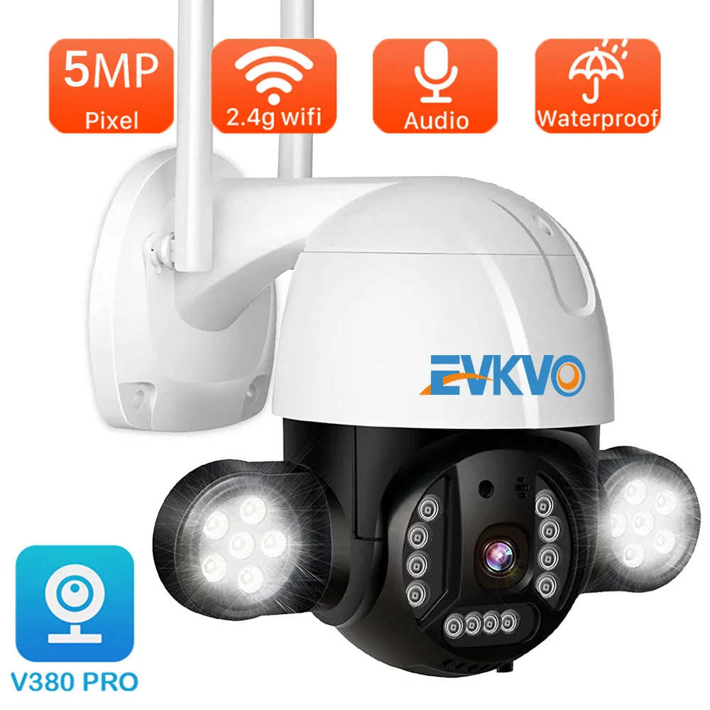 

5MP WiFi IP Camera 4X Digital Zoom Auto Tracking Mini Speed Dome Camera 3MP Ai Human Detect Color Night Vision CCTV Surveillance