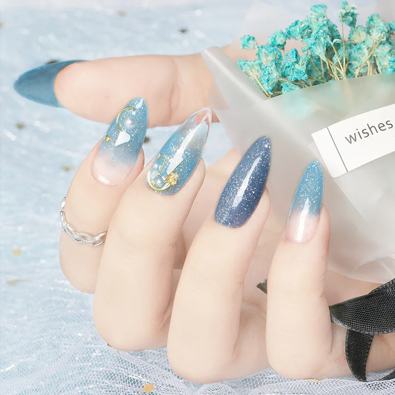 Безразличная звезда флэш порошок блёстки УФ гель лак для ногтей светодиодный