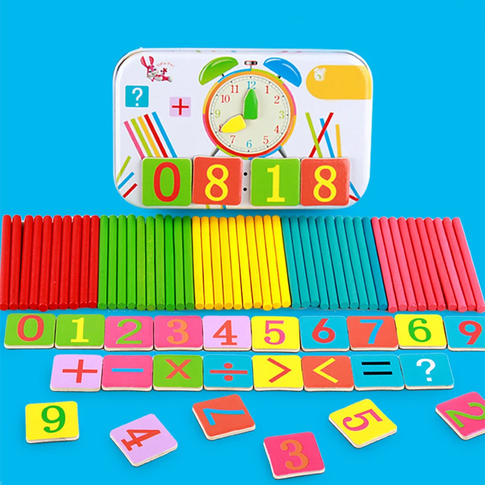 Детские Развивающие Игрушки Деревянные Счетные Палочки Монтессори