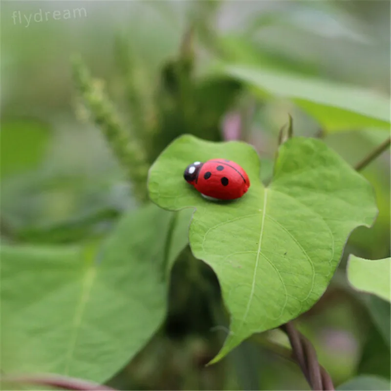 10/20/50/100 шт./упаковка самоклеящиеся мини наклейки в виде божьей коровки|Статуэтки