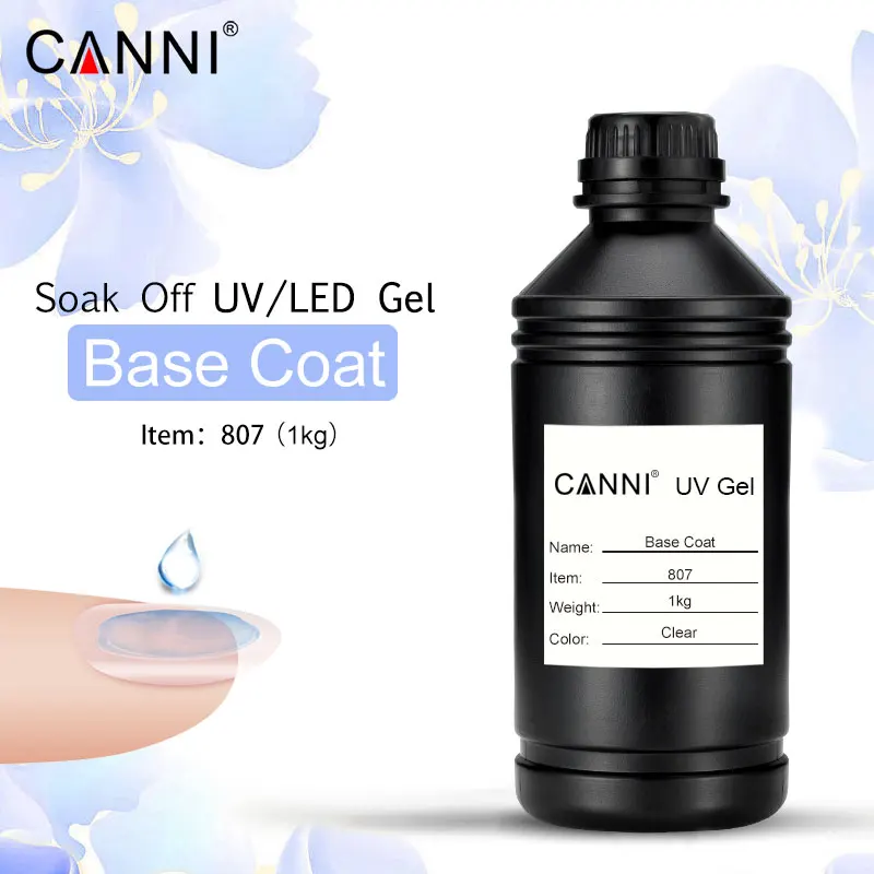 CANNI закаленное топовое покрытие без протирания гель 1 кг сырье светодиодный Яркий