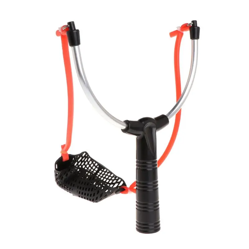 Рыболовная приманка Slingshot Thrower алюминиевый сплав эластичный мощный катапульты