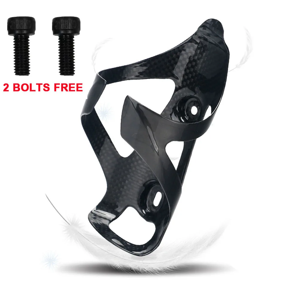 

2021 New Full Carbon Fiber Bicycle Water Bottle Cage MTB Road Bike Ultra Light Bottle Holder Bike Equipment Free Shipping