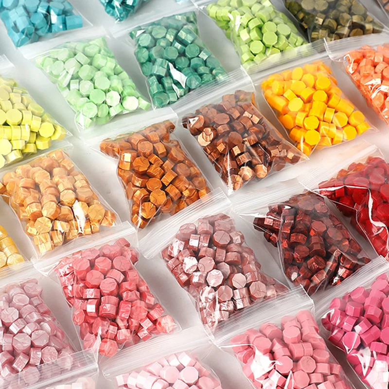 100 шт./упак. воск для запечатывания в ретро стиле восьмиугольный цвет штамп бусина