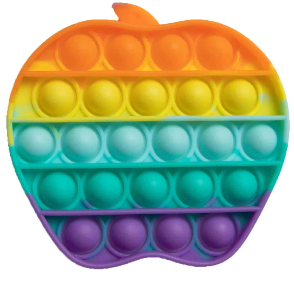 

1pc Fidget Rainbow Bubble Fidget Sensory Toy Autism Special Needs Stress Reliever Fidget Toy Bubbe dropshippingl