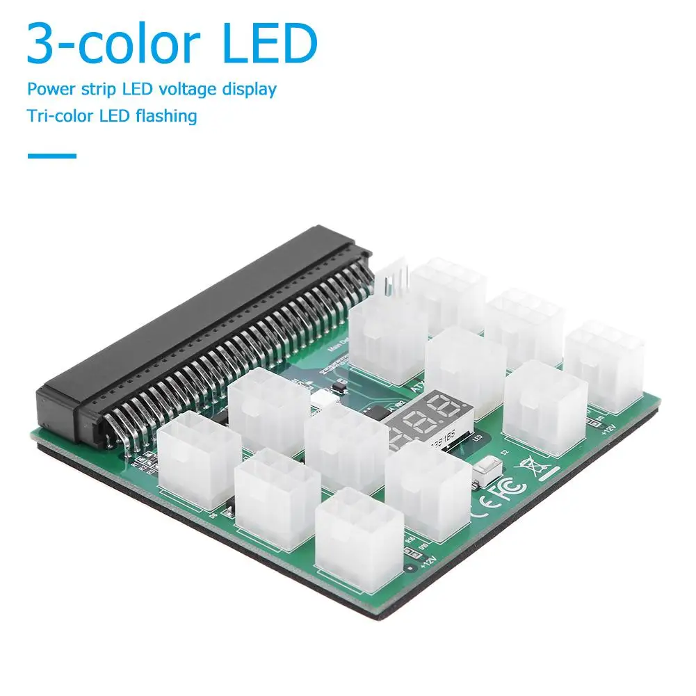 12 X 6Pin Питание адаптер 3 цвета светодиодный 12V коммутационная плата