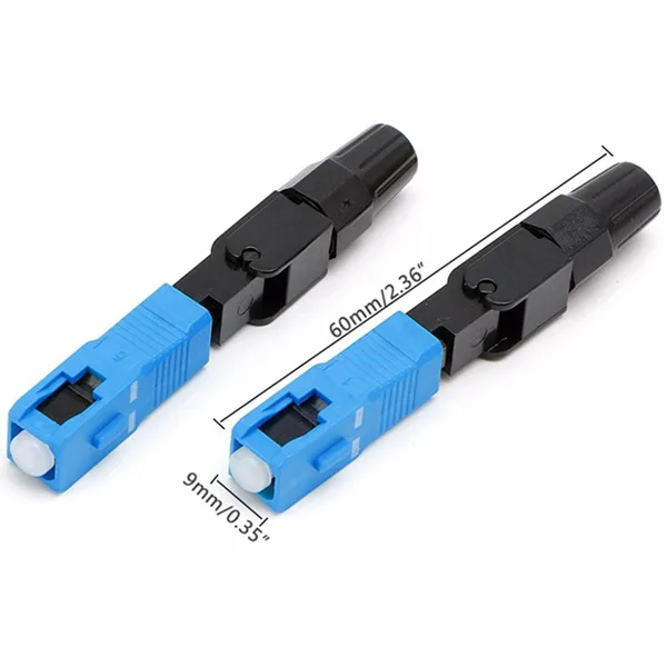 300 шт. встроенный SC UPC волоконно оптический Быстрый разъем FTTH одномодовый быстрый