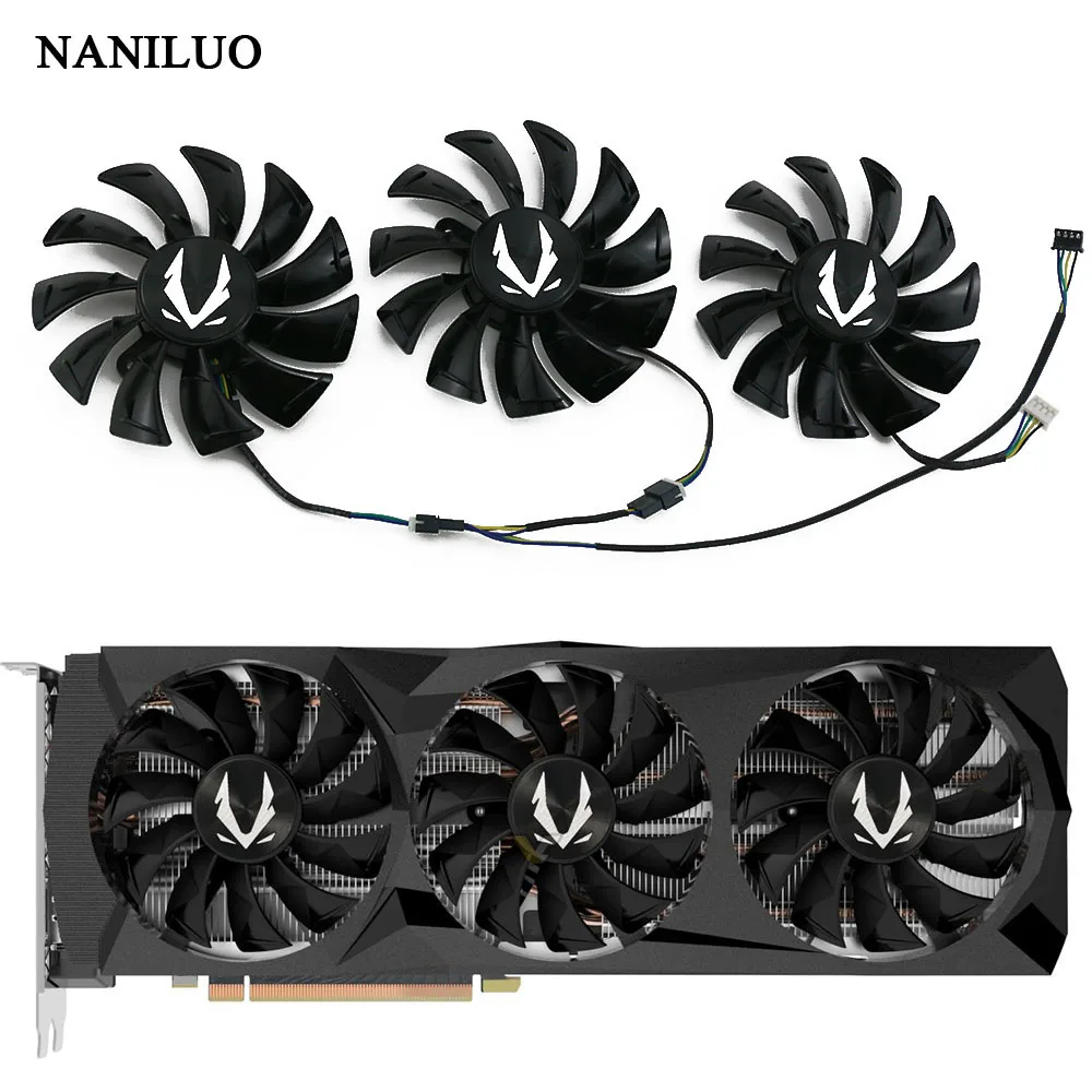 

GA92S2U DC12V 0.46A 3PCS/lot replace Fan RTX2080 Ti for ZOTAC GAMING GeForce RTX 2080 2080Ti AMP Graphics card Cooling fan