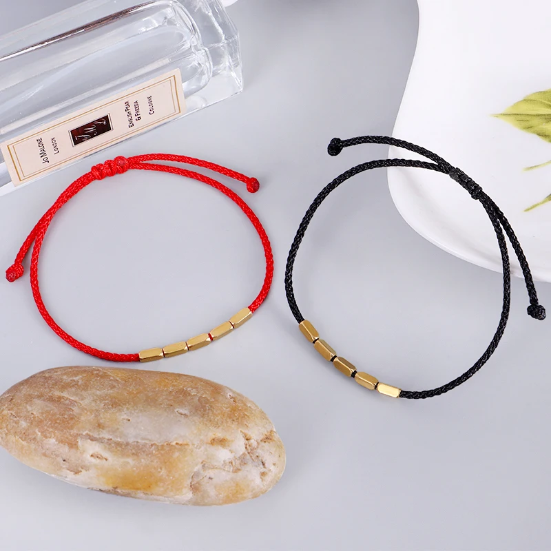 Браслет из меди стиль браслет Талисман бусинок тибетский буддийский Плетеный