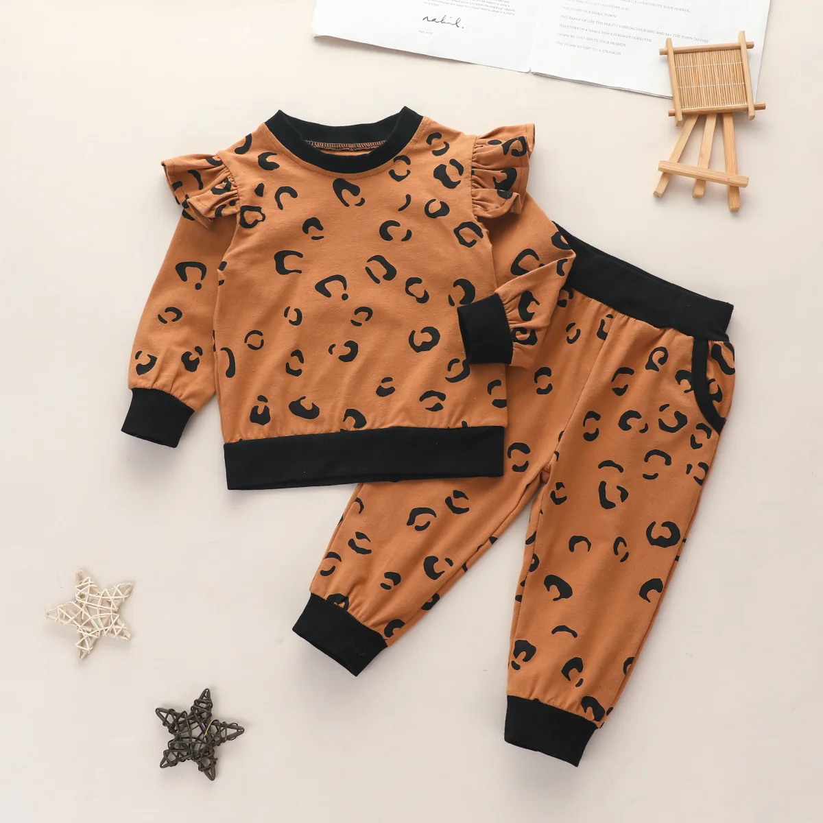 Наряды в виде гепарда для маленьких девочек осенняя одежда осенне-зимняя детская