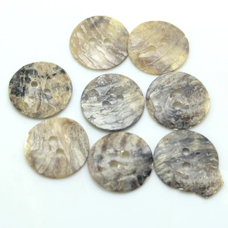 30PCS Natural Shell Sewing Buttons Color Mother of Pearl MOP Round 2 Hole Button Garment Accessories DIY 9/15MM | Дом и сад