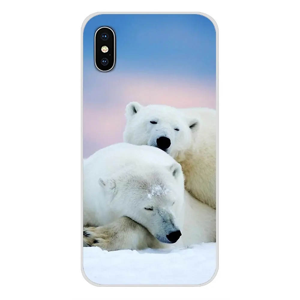 Alaska два белых медведя Rilakkuma для Apple IPhone X XR XS 11Pro MAX 4S 5s 5C SE 6S 7 8 Plus ipod touch 5 6 Чехол