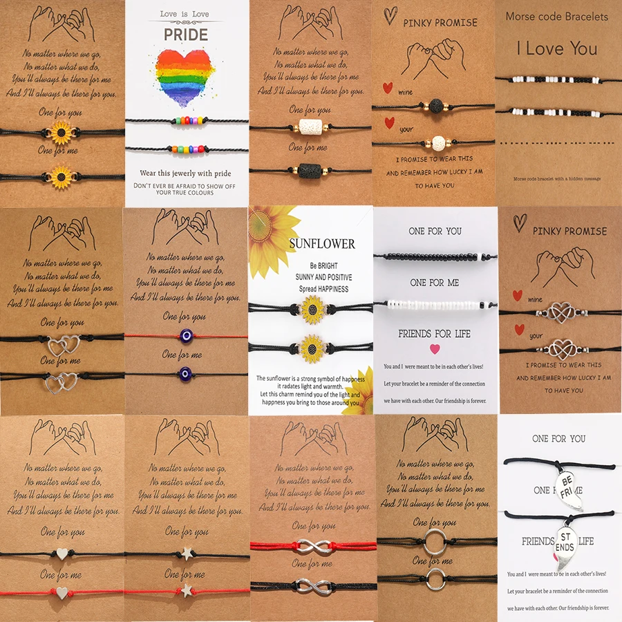 2 шт./компл. лучшие браслеты дружбы для пар женщин и мужчин Лава камень глаз сердце