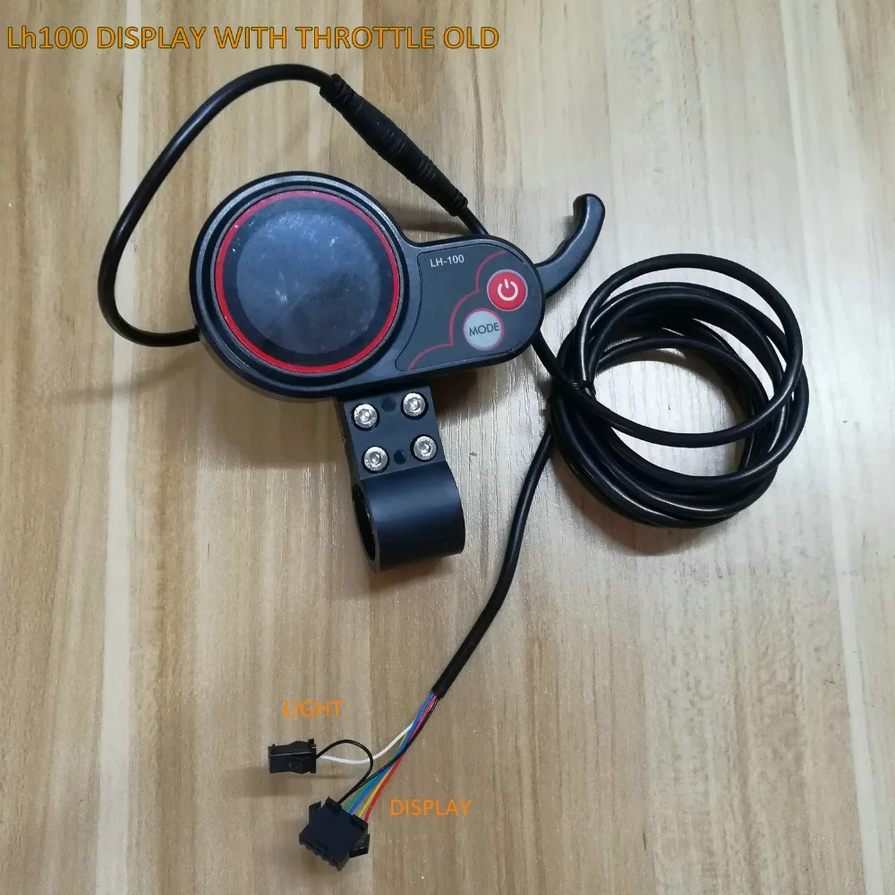 24v36v48v60V ЖК-дисплей LH100 с переключателем/дроссельной заслонкой для электрического велосипеда, скутера, квадроцикла, трицикла, спидометра, ручного управления панелью