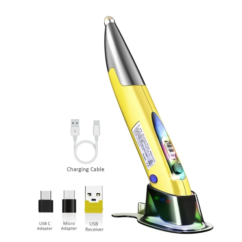 Перезаряжаемая правая рука и левая 1200 DPI 2 4G USB Беспроводная мышь с адаптером Micro Type