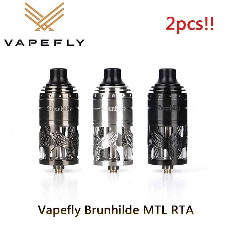 2 шт.! Vapefly брунхильд MTL RTA электронная сигарета 5 мл атомайзер с одной катушкой для
