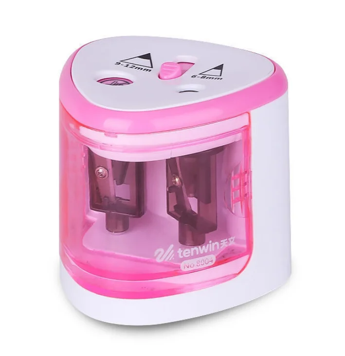 

New Automatic pencil sharpener Two-hole Electric Switch Pencil Sharpener stationery Home Office School Supplies