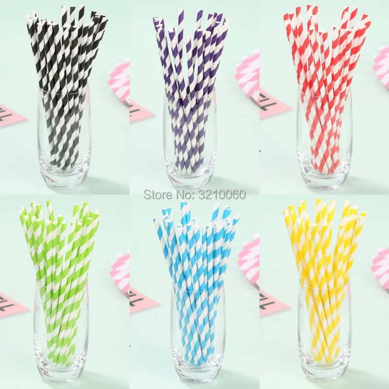 Горячие 25 шт красочные полосы Фольга Золотая серебряная бумага соломинки дети