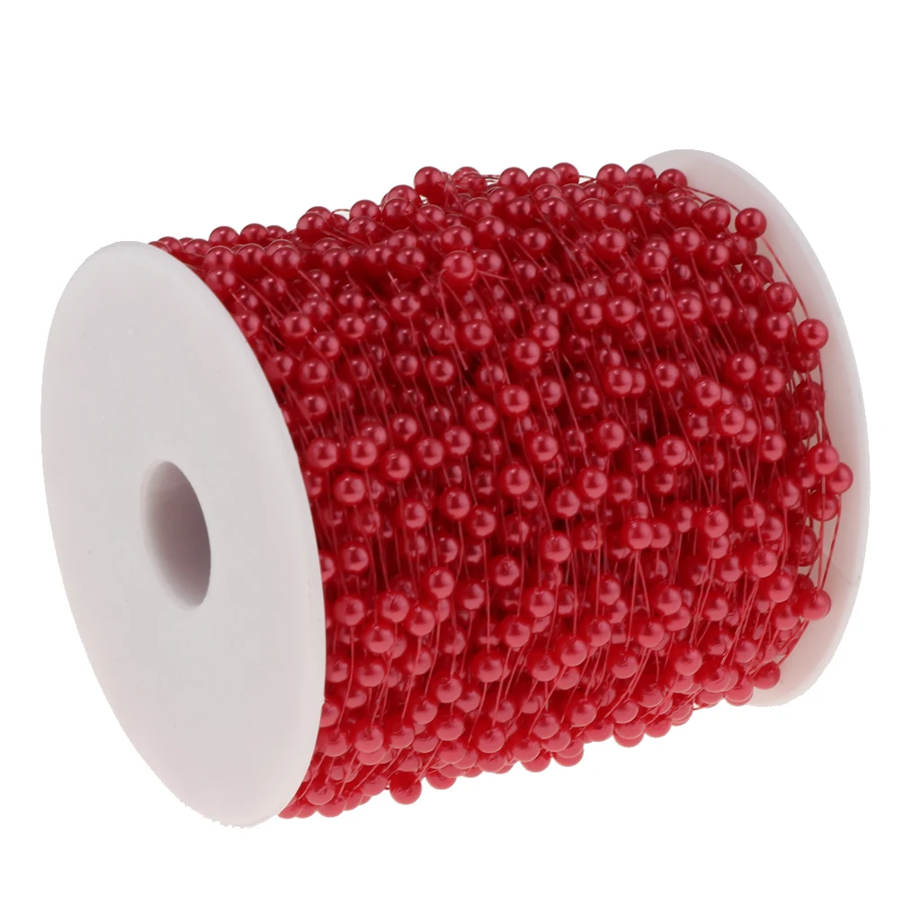 60 м/197ft хрустальные жемчужные бусины цепочка гирлянда нити Свадебная вечеринка DIY