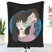 junji ito tomie throw blanket winter flannel bedspreads bed sheets blankets on cars and sofas sofa covers