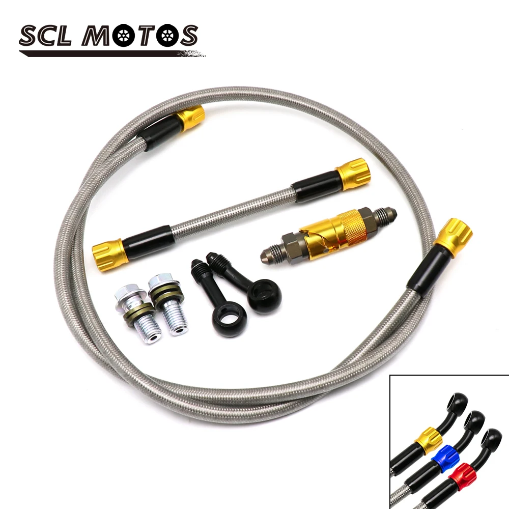 

SCL MOTOS Motorcycle 80cm 100cm 120cm AN3 Brake Kit Caliper Removal Cover Disassembly Replace Brake Line Hose Connector Adaptor