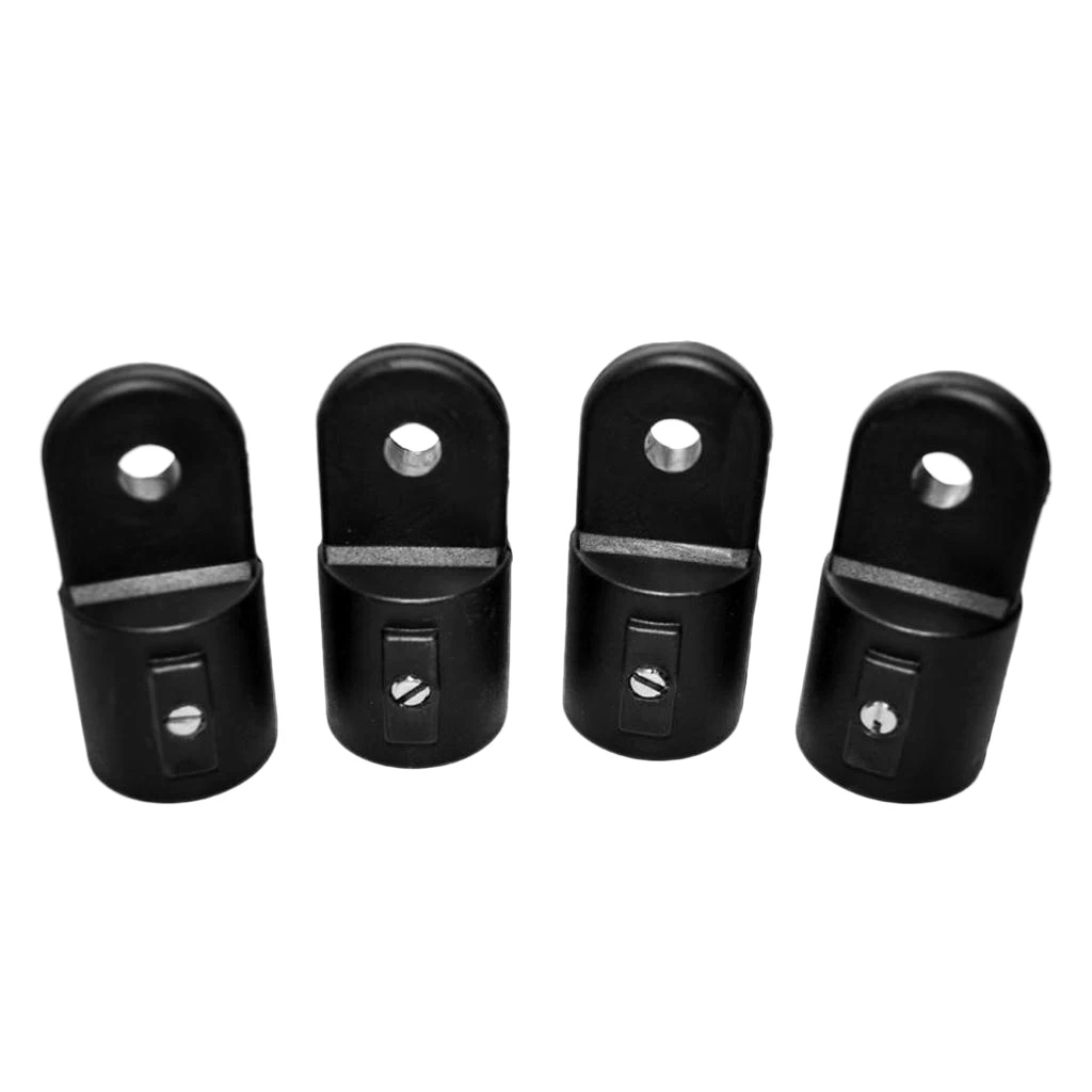 

16x Black Nylon Marine Boat Deck Hinge Fitting Hardware for 4 Bow Bimini Top
