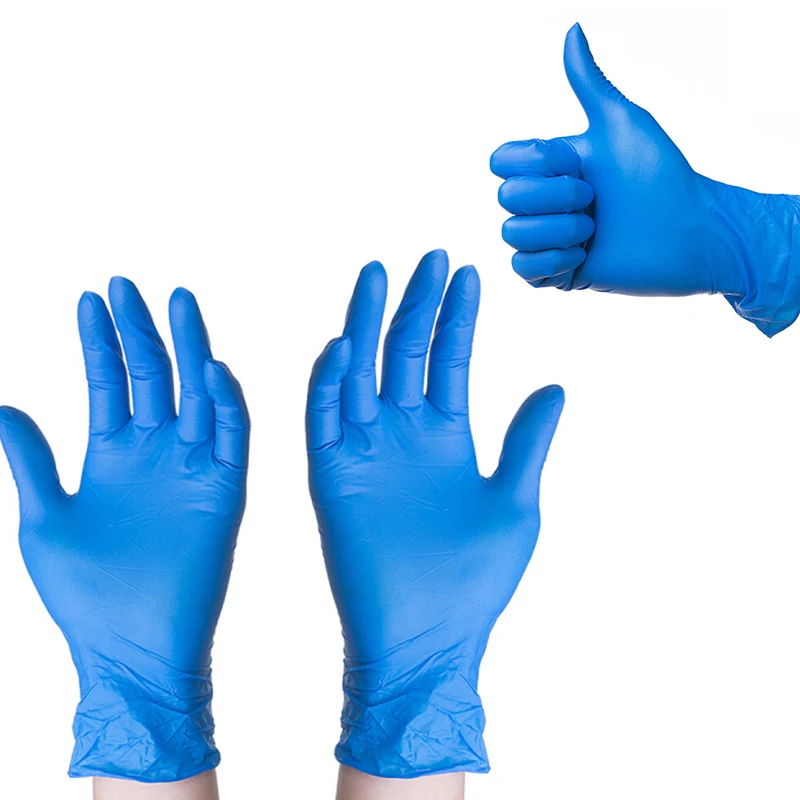 Одноразовые латексные перчатки 100 шт нитриловые резиновые медсестры рабочие для