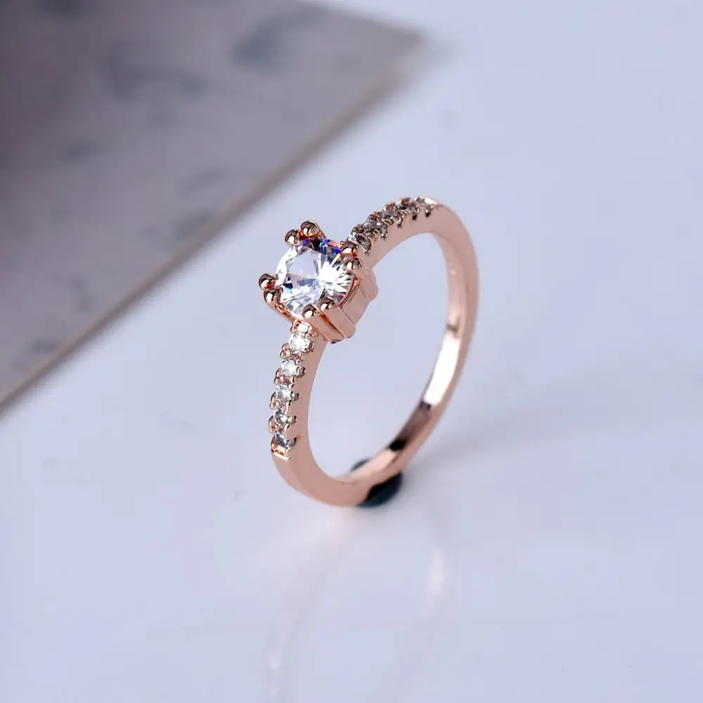 Роскошное простое циркониевое кольцо MENGYI женское свадебное украшение для