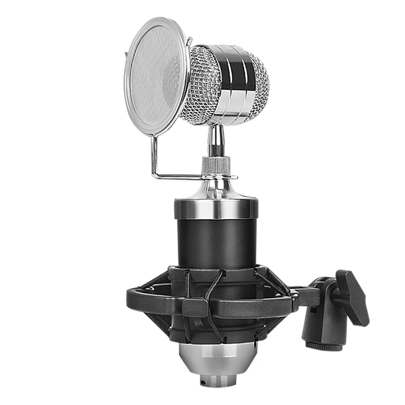 

HOT Wired Microphone 3.5Mm Jack Condenser Microphone For Streaming Media Broadcast Video Live Broadcast